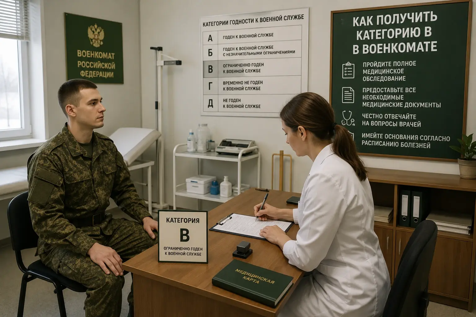 Что значит в категория в военкомате